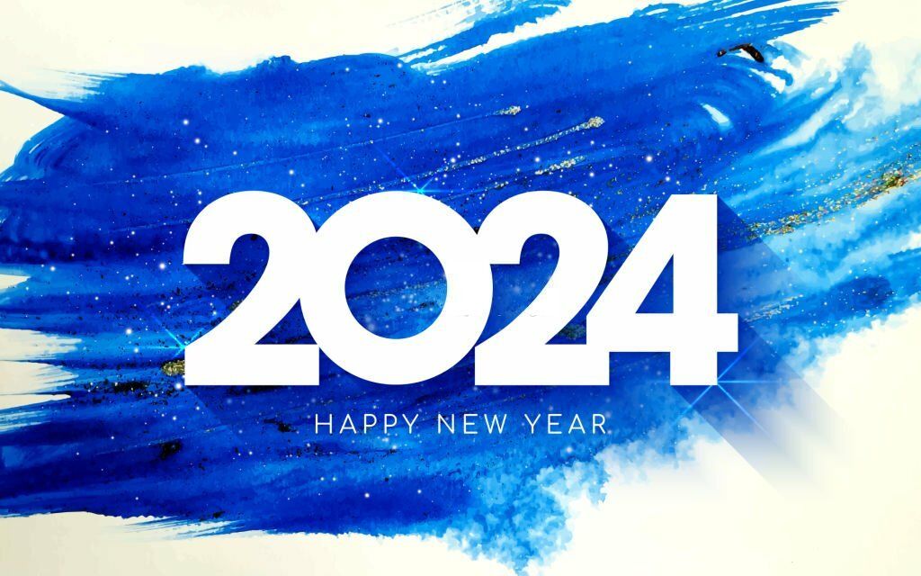 Happy New 2024 Year Art