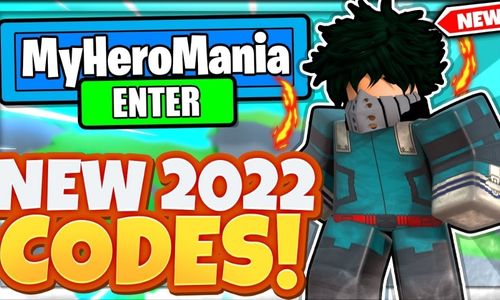 My Hero Mania Codes