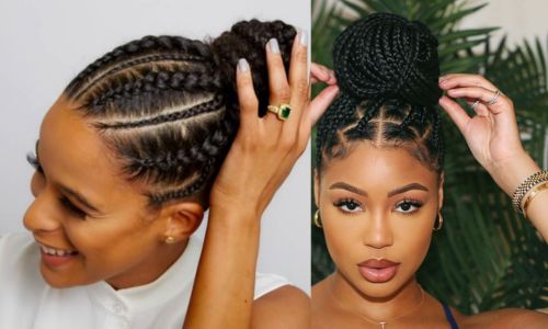 Box Braid Bun