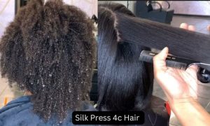 Silk Press 4c Hair