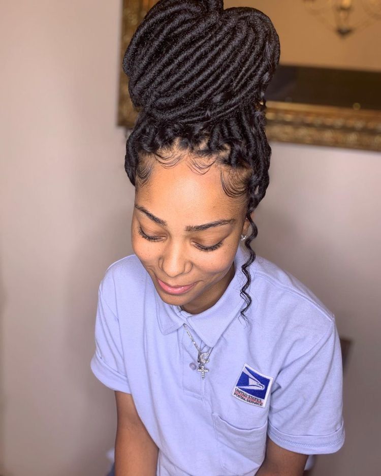 Bohemian Bun Soft Locs