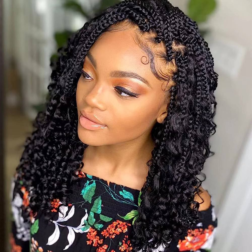 Boho box braids