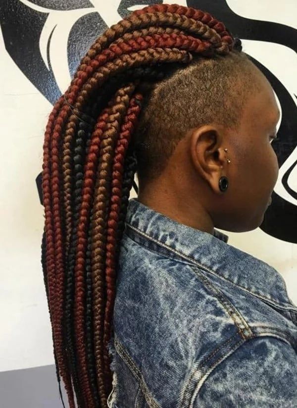 Box Braids Mohawk