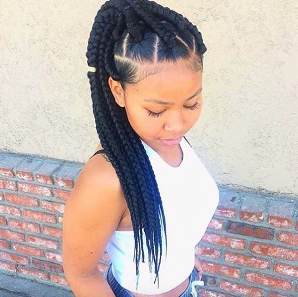 Box Braids Ponytail 