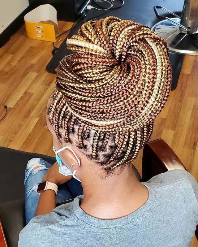 Box Braids with Hair Jewelry