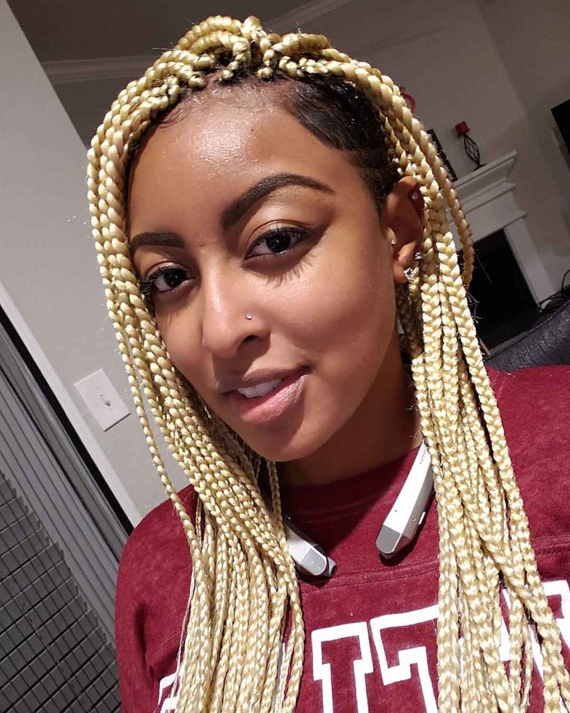 Bright Blonde Box Braids