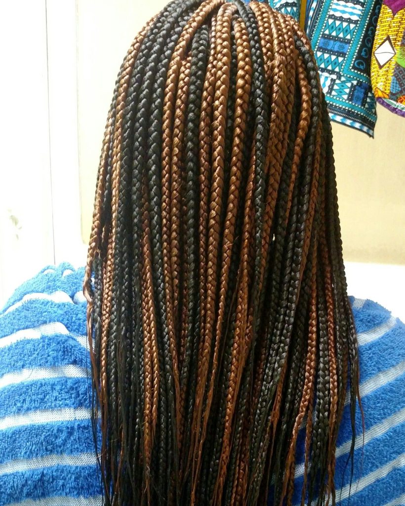 Dark Brown Box Braids