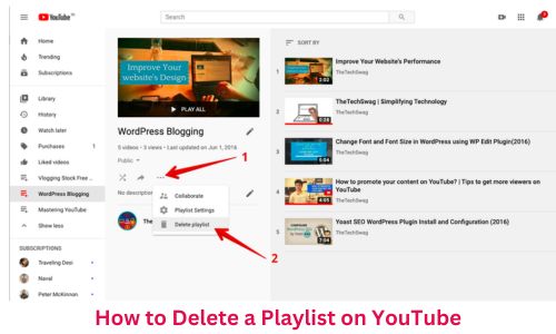 How to Delete a Playlist on YouTube? Delete YouTube Playlist 2025