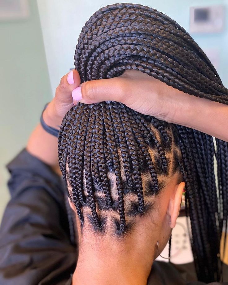 Long Thin Box Braids