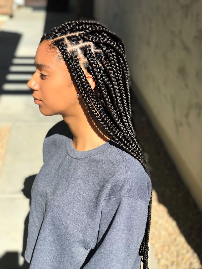 Medium to Large Box Braids