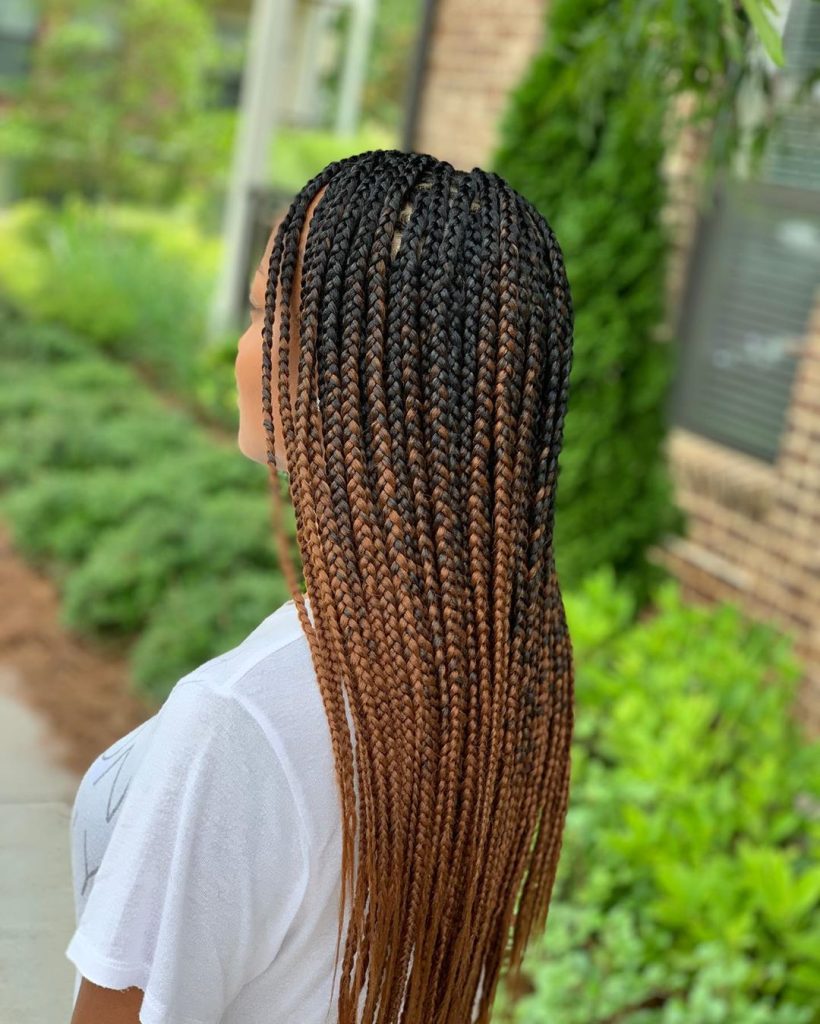 Mid-Length Box Braids