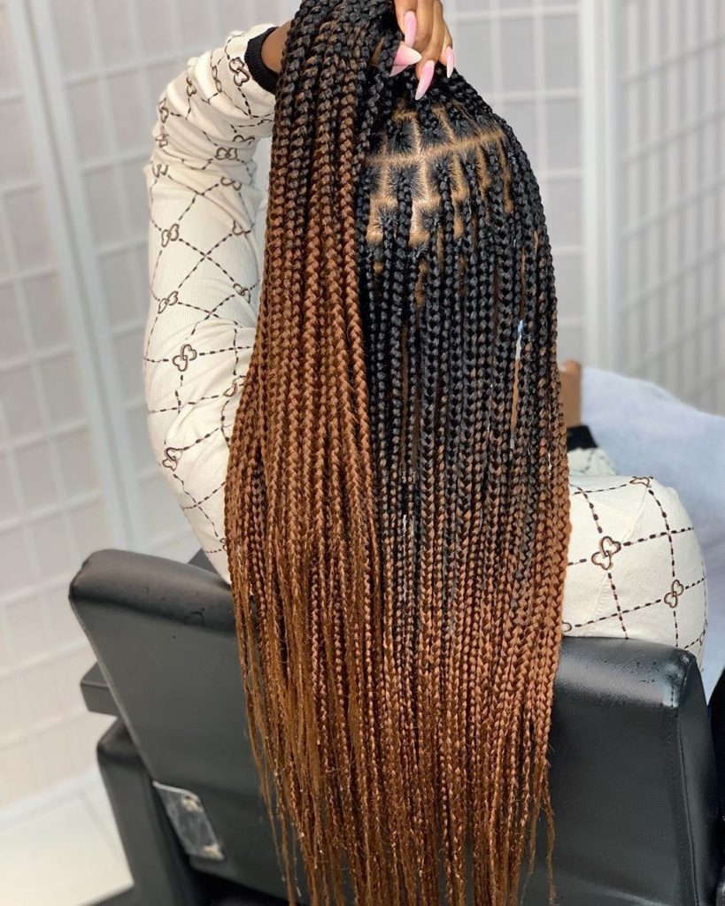 Ombre Box Braids