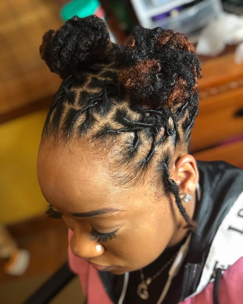 Space Bun Soft Locs