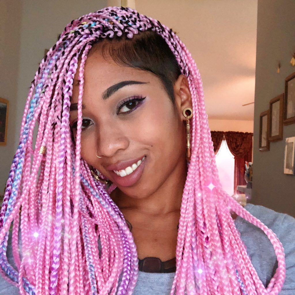 Unicorn box braids