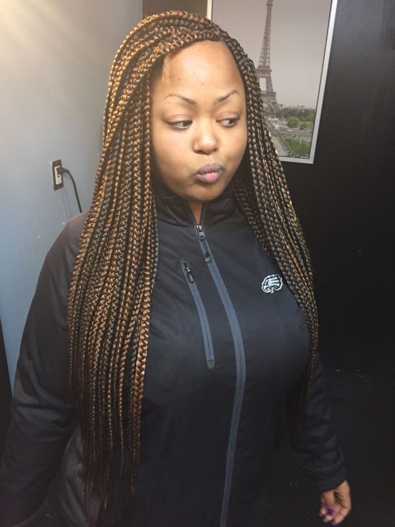 Waist Length Box Braids