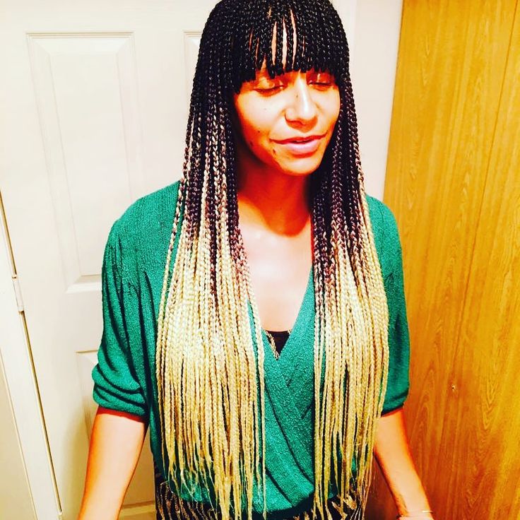 Wavy Bangs Box Braids