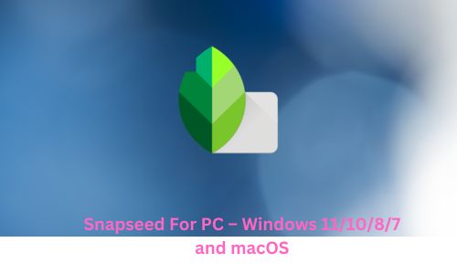 Snapseed For PC – Windows 11/10/8/7 and macOS [2023]