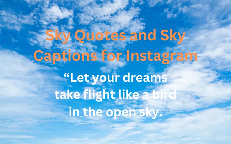 Best Sky Quotes And Sky Captions For Instagram