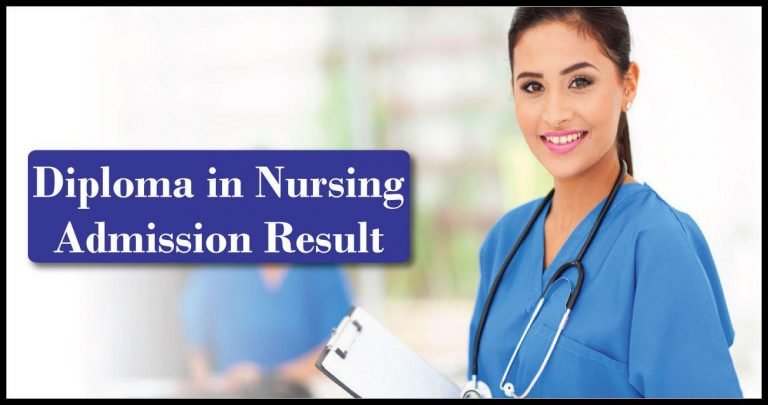 Diploma in Nursing Admission Result