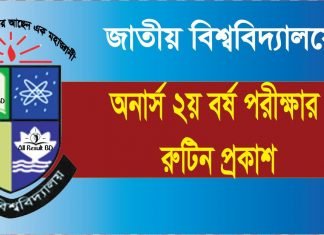 National University Honours 2nd Year Exam Routine