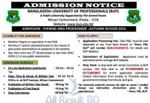 BUP MBA Admission