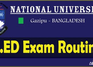 National University M.ED Exam Routine