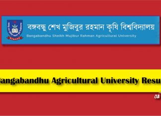 Bangabandhu Agricultural University Result