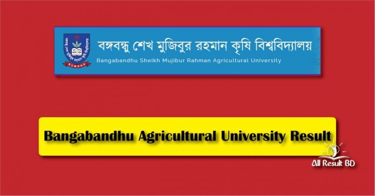 Bangabandhu Agricultural University Result
