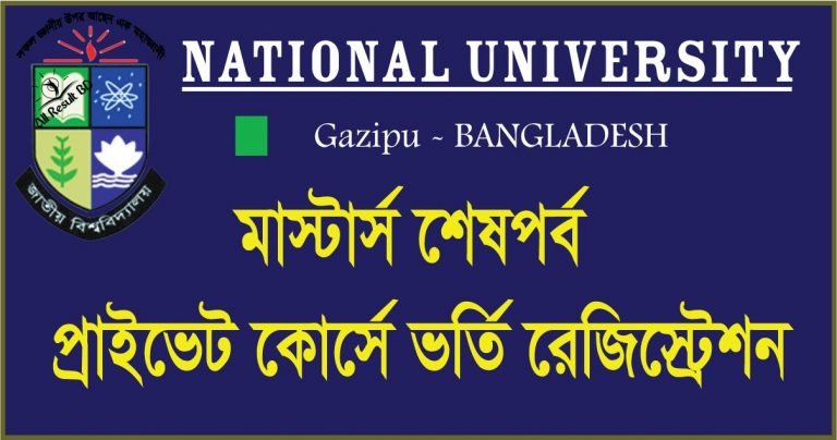 Masters Final Private Admission Registration