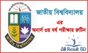 Honours 3rd year exam routine