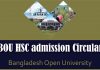 Bangladesh Open University HSC admission Circular