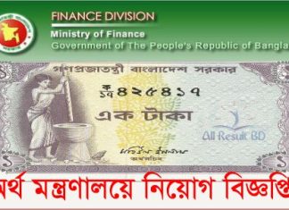 Finance Ministry Job Circular