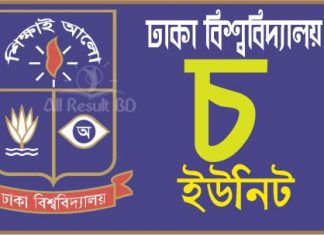 Dhaka University CHA Unit Admission Result