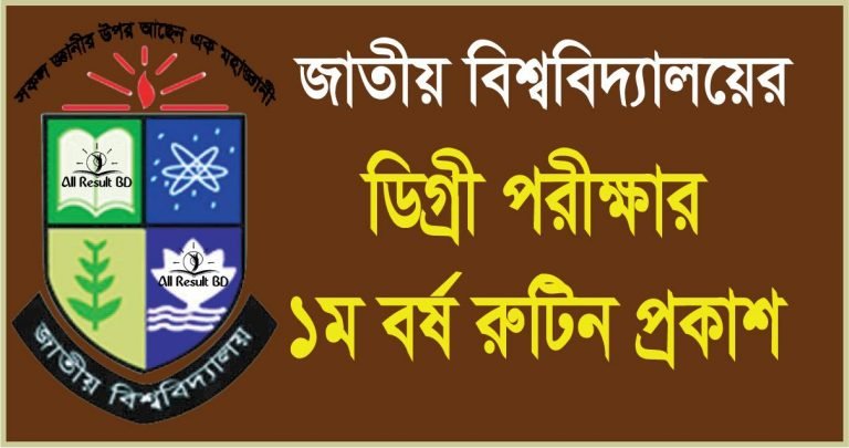 National University National University Degree 1st Year Exam Routine