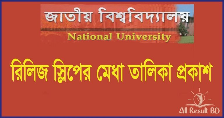 Honours Admission Release Slip Result