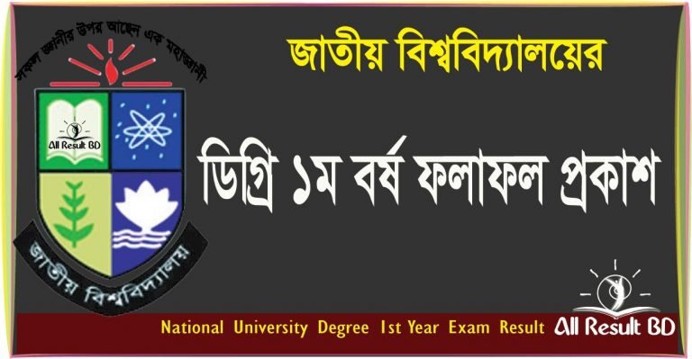 Degree 1st Year Exam Result