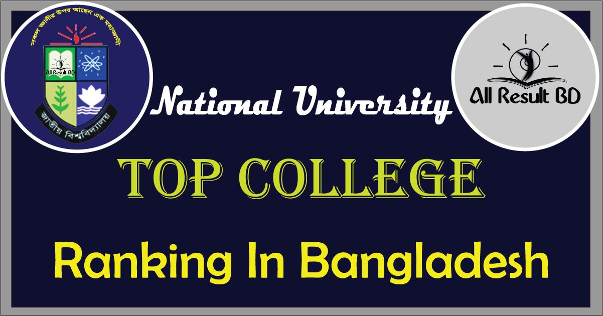 National University Top College Ranking