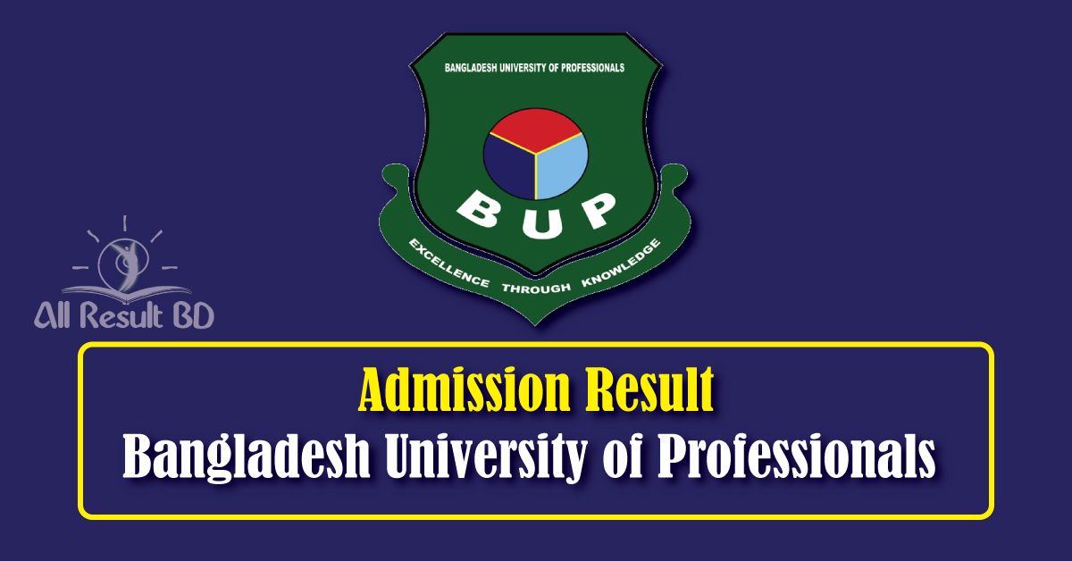 BUP Admision Result