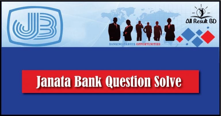 Janata Bank Question Solve