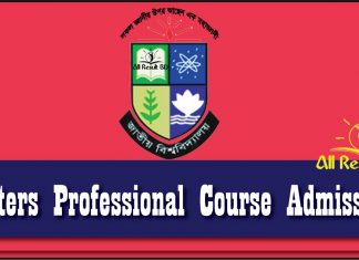 Masters Professional Course Admission