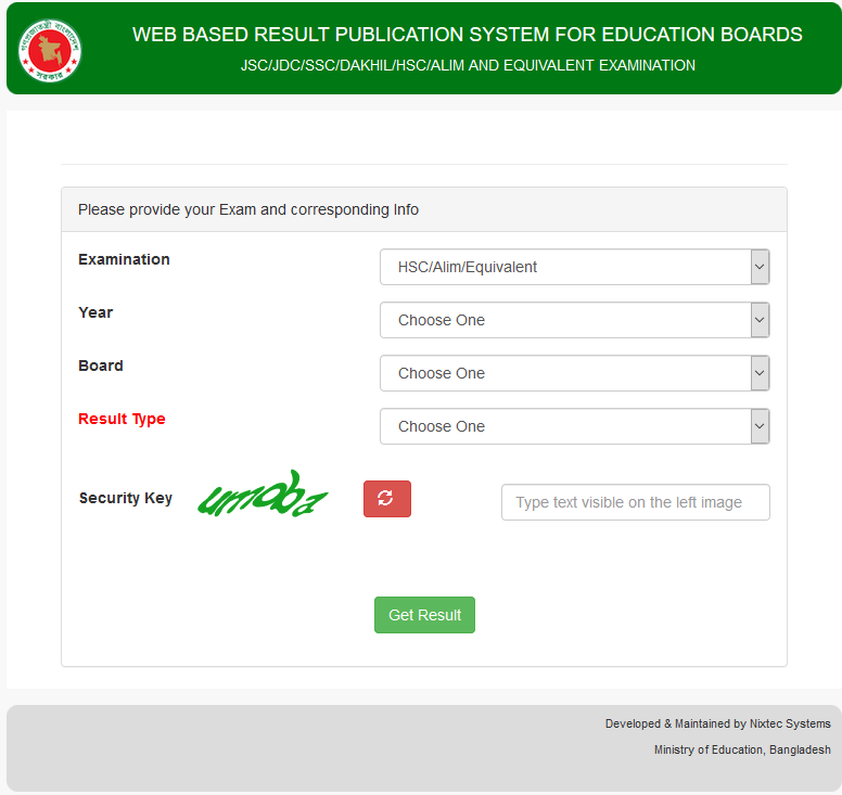 HSC Result 2024 online