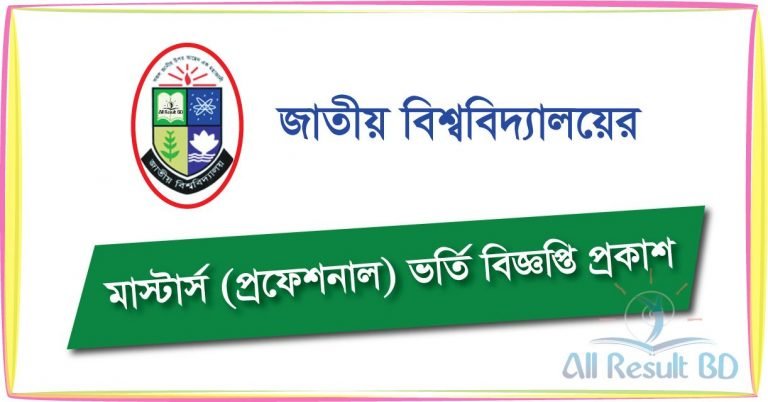 NU Masters Professional Admission Circular