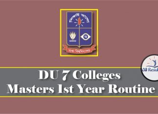 DU 7 Colleges Masters 1st Year Routine