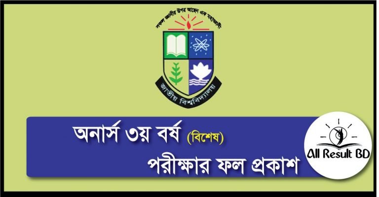 Honours 3rd Year Special Exam Result 2025 National University