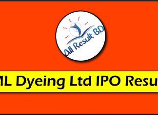 ML Dyeing Limited IPO Result