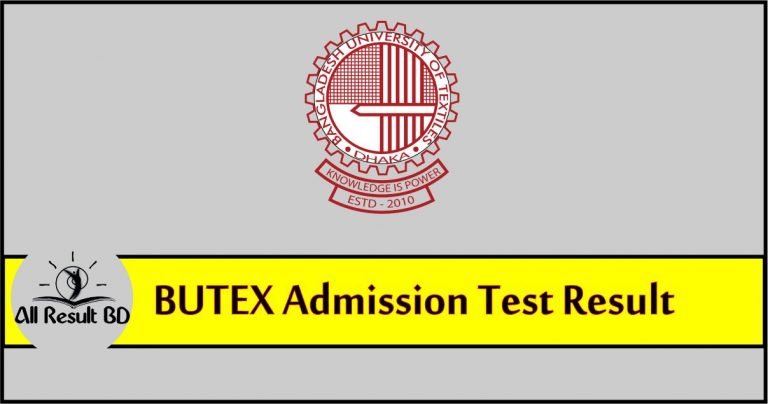 BUTEX Admission Result