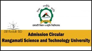 Rangamati Science and Technology University Admission Circular 2026