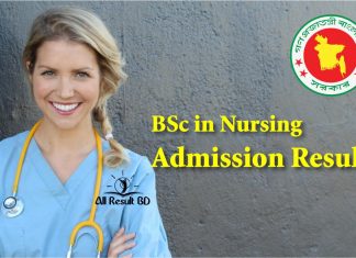 BSc in Nursing Admission Result