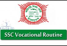 SSC Vocational Routine 2021