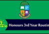 Honours 3rd Year Routine